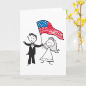 4 juli Huwelijkscadeaus Kaart (Gele Bloem)