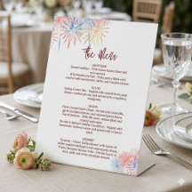 4 juli Huwelijksmenu, Minimalistisch Menu