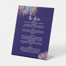 4 juli Huwelijksmenu, Minimalistisch menu