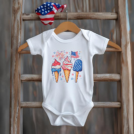 4 juli Ice Cream Baby T-shirt