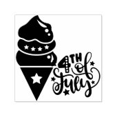 4 juli Ice Cream Cone Self-Inking Zelfinktende Stempel (Design)