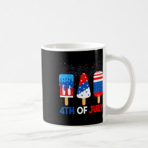 4 juli Ice Creams Funny Patriotic American FL Koffiemok