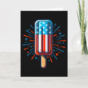 4 juli ijs Amerikaanse vlag patriottische zomer Kaart