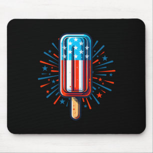 4 juli ijs Amerikaanse vlag patriottische zomer Muismat