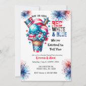 4 juli IJs Geslacht onthullen Kaart (Voorkant)