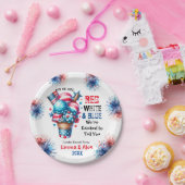 4 juli IJs Geslacht onthullen Papieren Bordje (Feest)