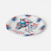 4 juli IJs Geslacht onthullen Papieren Bordje (Gekanteld)