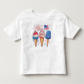 4 juli IJs Kinder T-shirt (Voorkant)