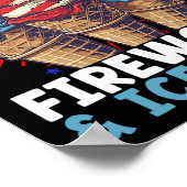 4 juli IJs Patriottisch ijs Poster (Hoek)