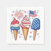 4 juli Ijsfeestje Servet (Voorkant)