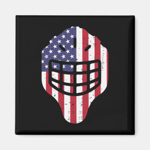 4 juli ijshockeyhelm Amerika vlag Amerika Bo Magneet