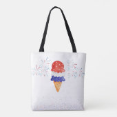 4 juli ijskap tote bag (Achterkant)