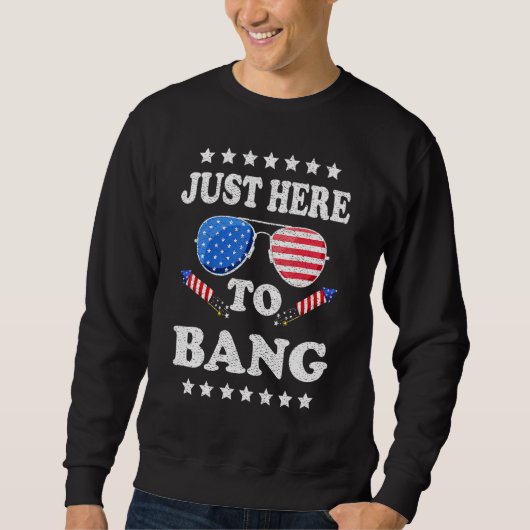 4 juli : ik ben hier om te bang _7 trui (Voorkant)