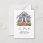 4 juli Ik heb een nieuw adres verplaatst Notitiekaartje (Voorkant)