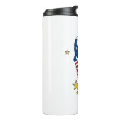 4 juli illustratie 4 juli Onafhankelijkheid Thermosbeker (Gedraaid links)