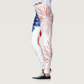 4 juli Independence Day Parade Rood Wit Blauw Leggings (Links)