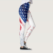 4 juli Independence Day Parade Rood Wit Blauw Leggings (Rechts)
