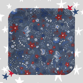 4 juli, Independence Patriottisch Rood Wit Blauw Papieren Bordje