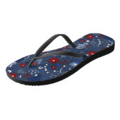 4 juli, Independence Patriottisch Rood Wit Blauw Teenslippers (Schuin)