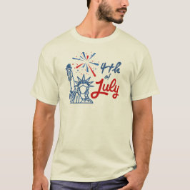 4 juli is een geweldige dag t-shirt