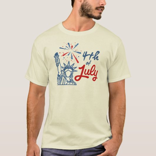 4 juli is een geweldige dag t-shirt (Voorkant)