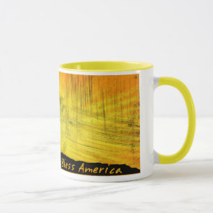 4 juli Iwo Jima God Bless America Ceramic Mok