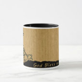 4 juli Iwo Jima God Bless America Ceramic Mok (Midden)