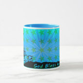 4 juli Iwo Jima God Bless America Ceramic Mok (Midden)