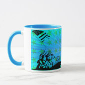 4 juli Iwo Jima God Bless America Ceramic Mok (Links)