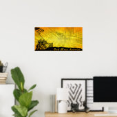 4 juli Iwo Jima God zegene Amerika Poster (Thuiskantoor)