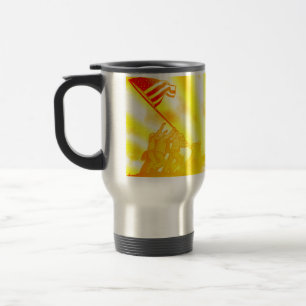 4 juli Iwo Jima God zegene de Amerikaanse aluminiu Reisbeker