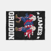 4 juli James Madison Griddy James Griddin 1 Fleece Deken (Voorkant (Horizontaal))
