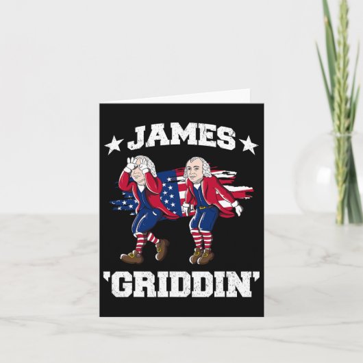 4 juli James Madison Griddy James Griddin Kaart (Voorkant)