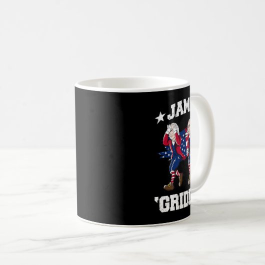 4 juli James Madison Griddy James Griddin Koffiemok (Voorkant rechts)