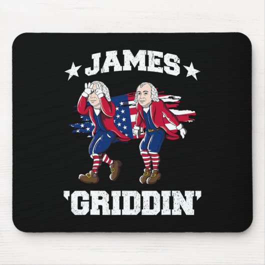 4 juli James Madison Griddy James Griddin Muismat (Voorkant)