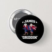 4 juli James Madison Griddy James Griddin Ronde Button 5,7 Cm (Voorkant /achterkant)