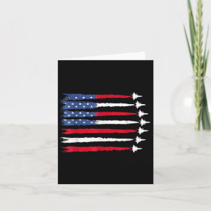 4 juli Jet American Flag Patriotic USA voor mij Kaart