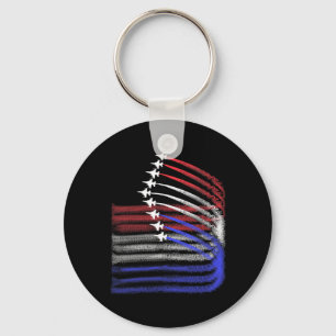 4 juli Jet American Flag Patriotic USA voor mij Sleutelhanger