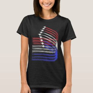 4 juli Jet American Flag Patriotic USA voor mij T-shirt