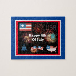 4 juli Jigzaag Puzzle Legpuzzel