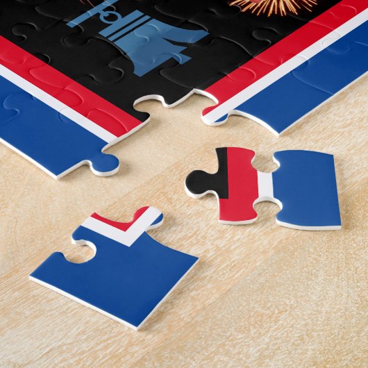 4 juli Jigzaag Puzzle Legpuzzel (Zijkant)