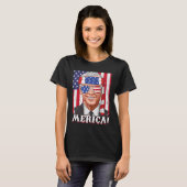 4 juli Joe Biden Merica Vlag VS T-shirt (Voorkant volledig)
