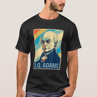 4 juli John Quincy Adams President Retro Patr T-shirt