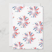 4 juli Jong Wild en Drie Jongen 3e Verjaardag Kaart (Achterkant)