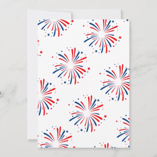 4 juli Jong Wild en Drie Jongen 3e Verjaardag Kaart (Achterkant)