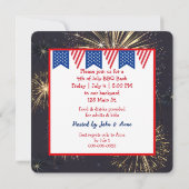 4 juli Jongen die de vlag groet Kaart (Achterkant)