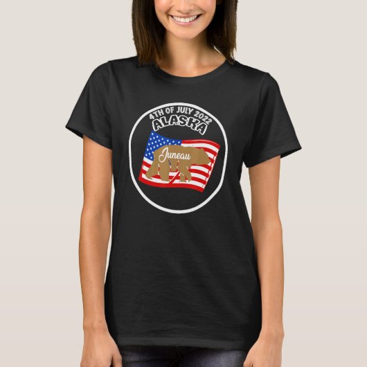 4 juli Juneau Alaska T-shirt (Voorkant)