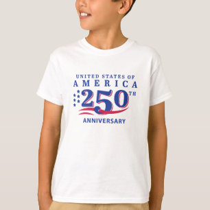 4 juli Junior Golfer USA 250ste Verjaardag T-shirt