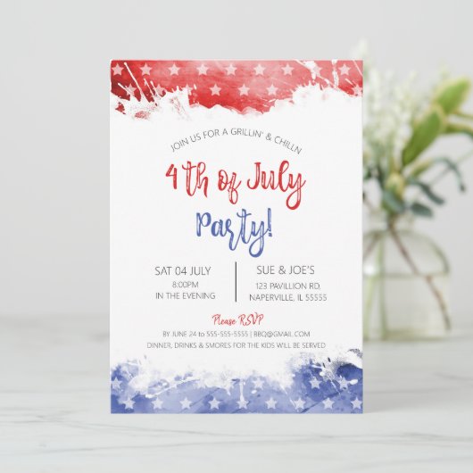 4 juli kaart (Staand voorkant)