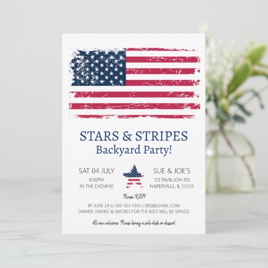 4 juli kaart (Staand voorkant)